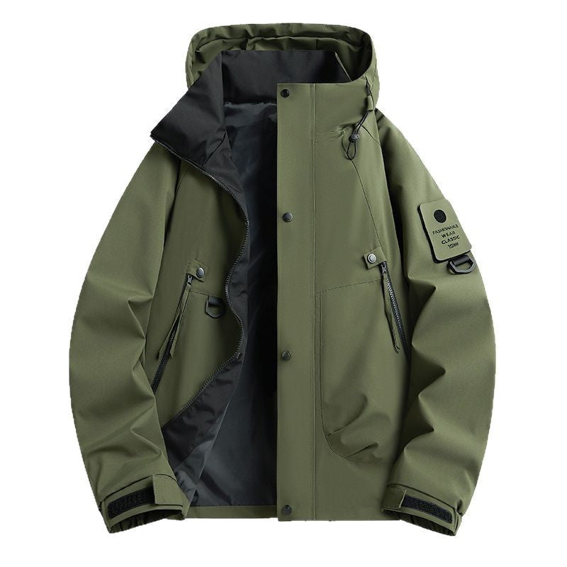 Hooded Outdoor Windbreaker Jacket