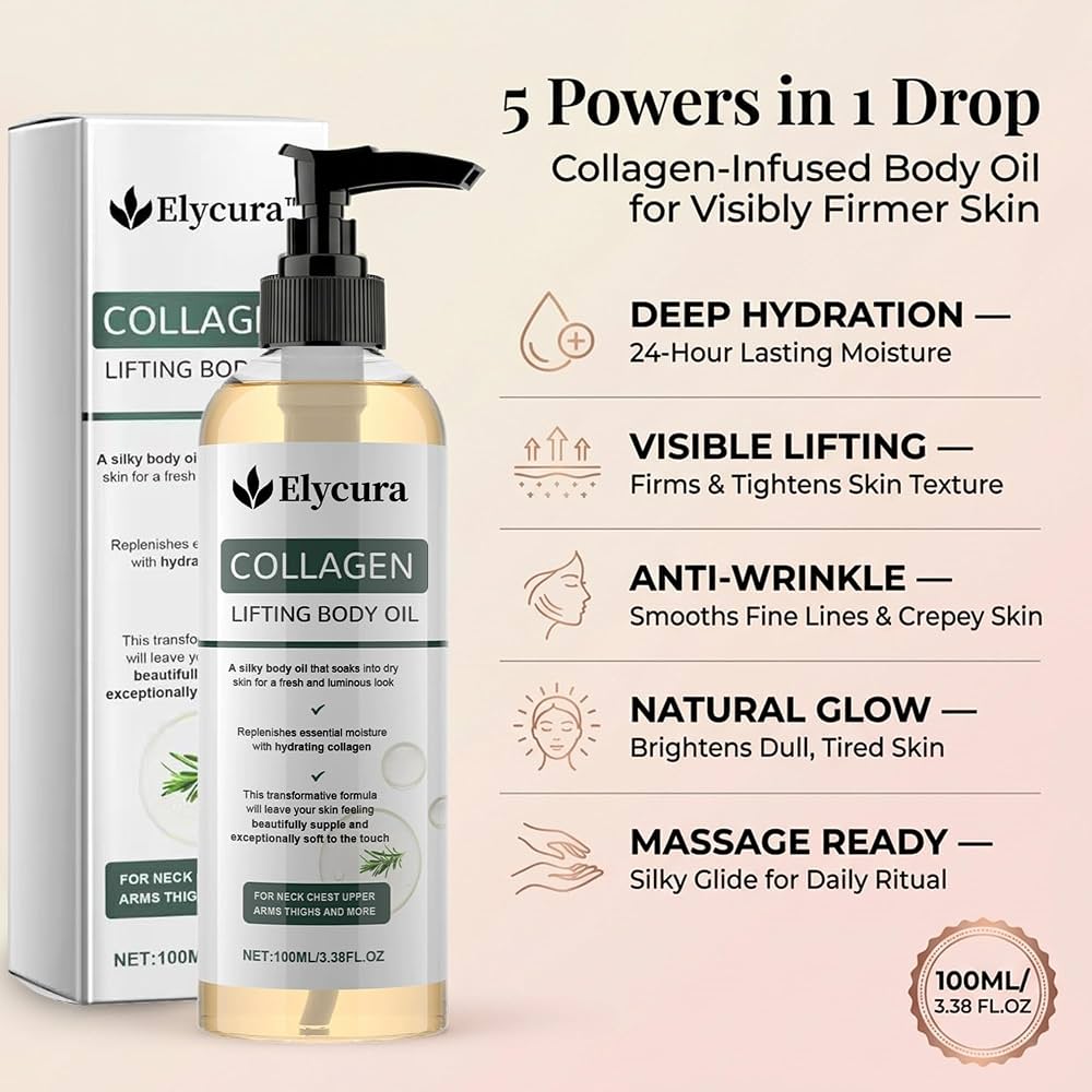 Elycura Collagen Lifting Body Oil (100ml)