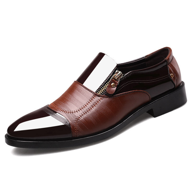 Mens Breathable Business Casual Slip-On Shoes