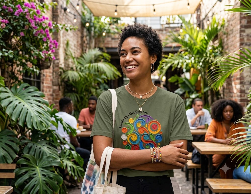 Creative Courage Crop Tee