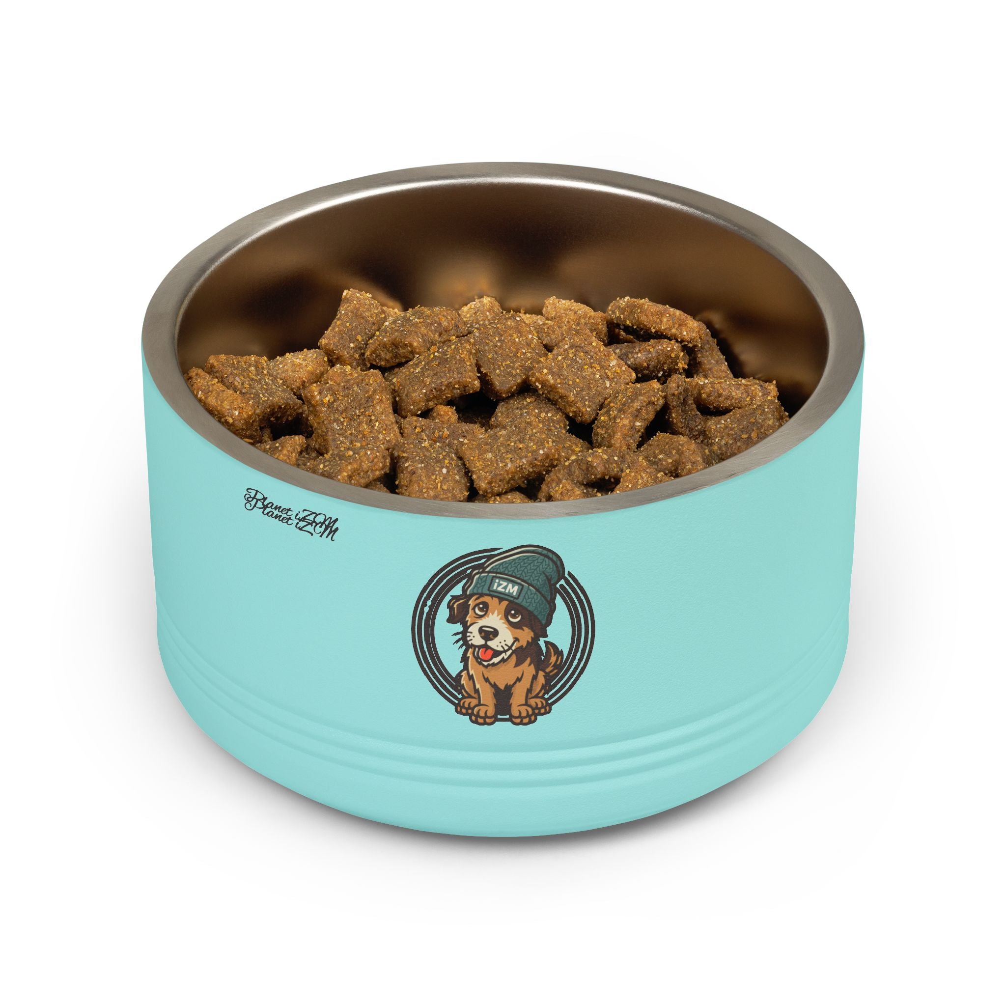 Cute Dog Beanie Pet Bowl — 18oz Stainless Steel Dog Food & Water Bowl