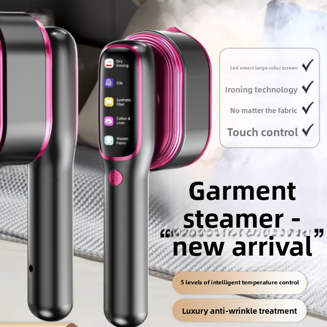 Folding handheld garment steamer
