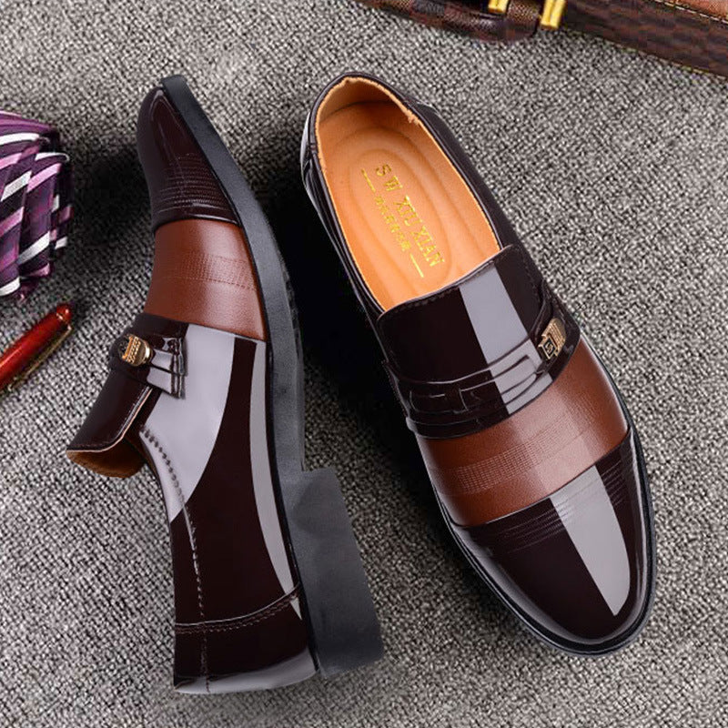 Mens Breathable Business Casual Slip-On Shoes