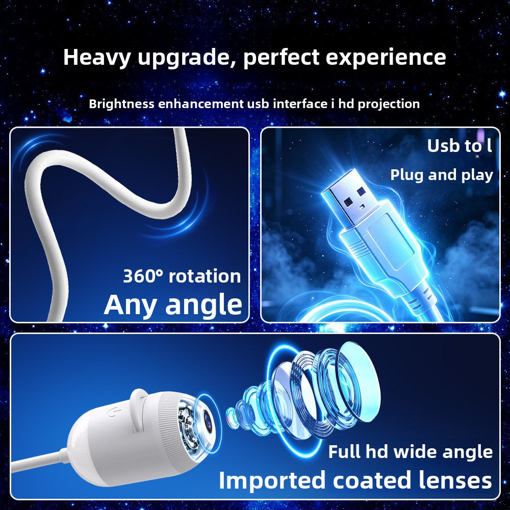 USB Star Projector Night Light