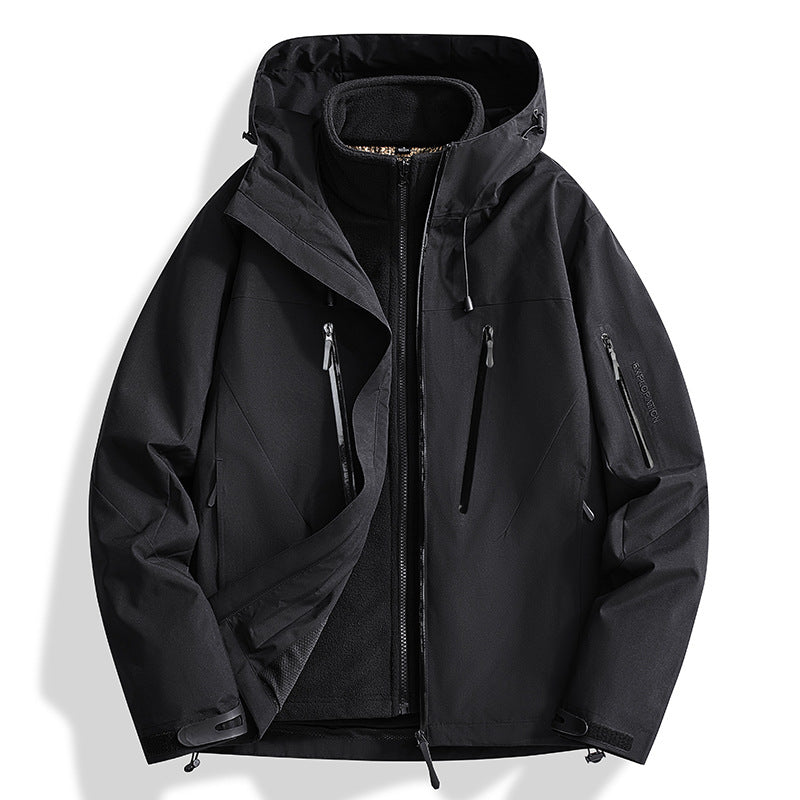 Color-Blocked Hard-Shell Outdoor Jackets