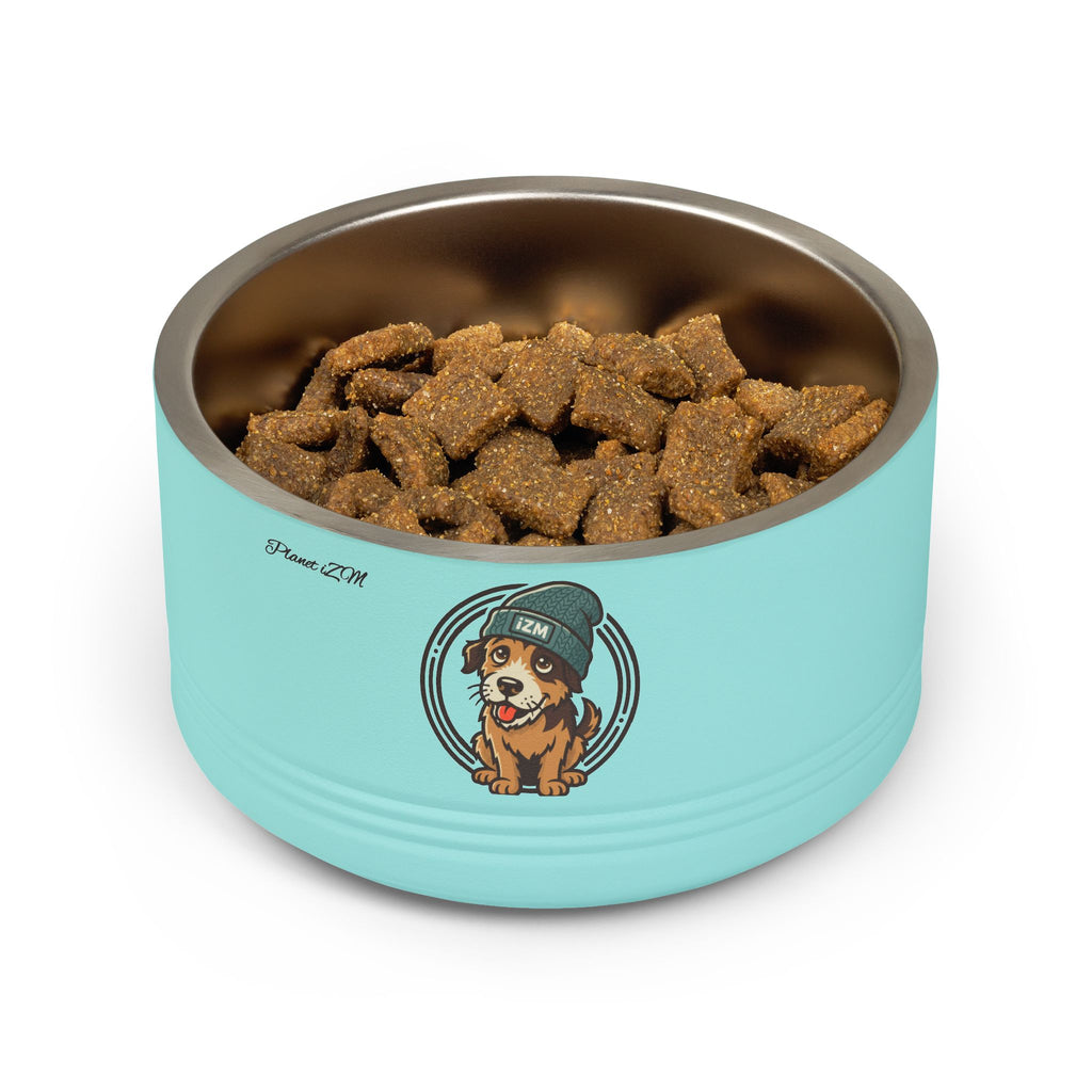 Cute Dog Beanie Pet Bowl — 18oz Stainless Steel Dog Food & Water Bowl