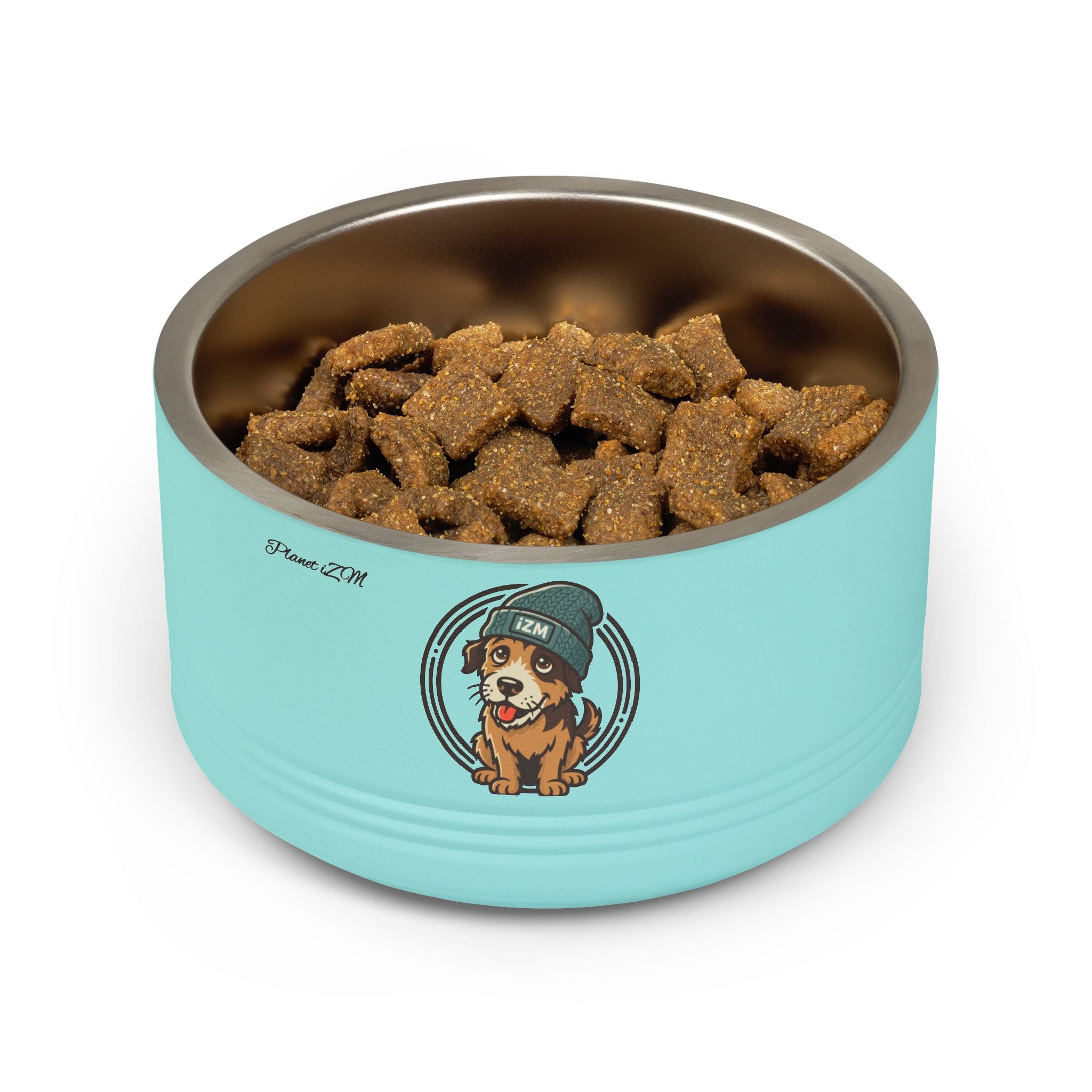 Cute Dog Beanie Pet Bowl — 18oz Stainless Steel Dog Food & Water Bowl