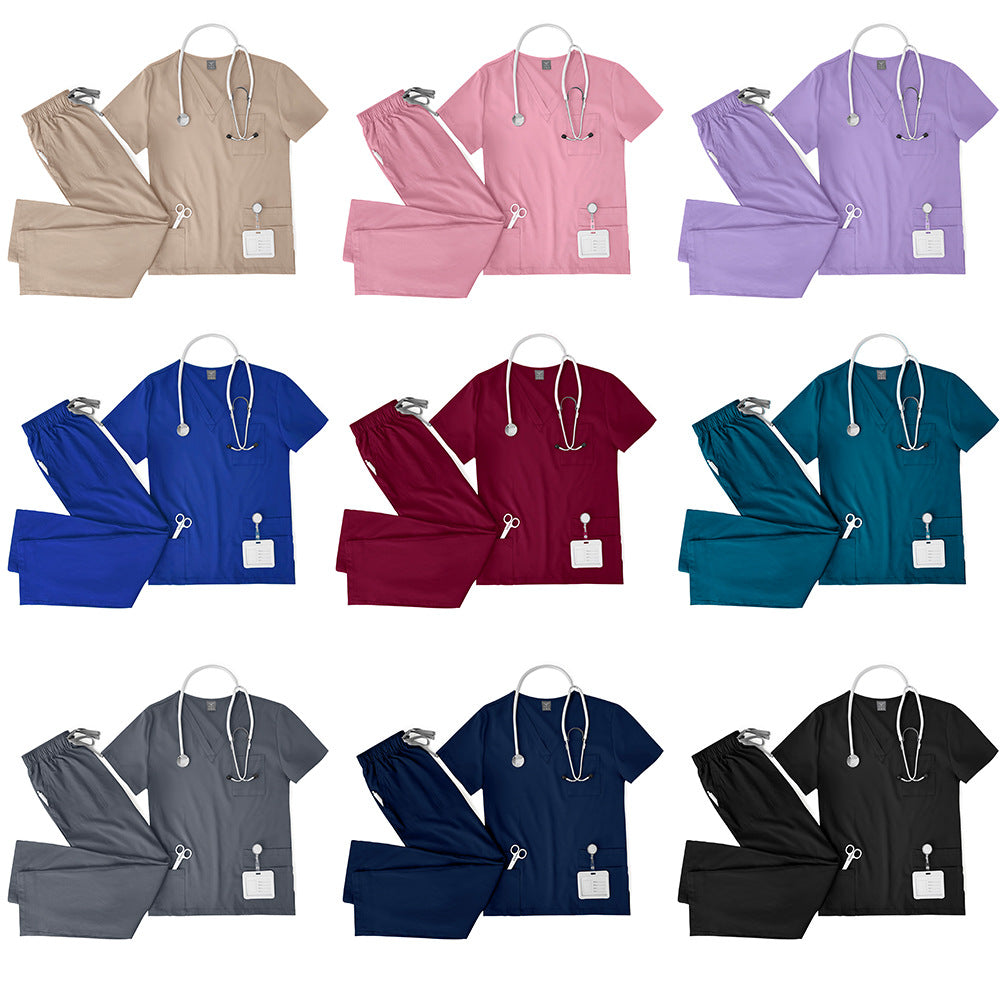 V-Neck Quick-Dry Nurse Suit