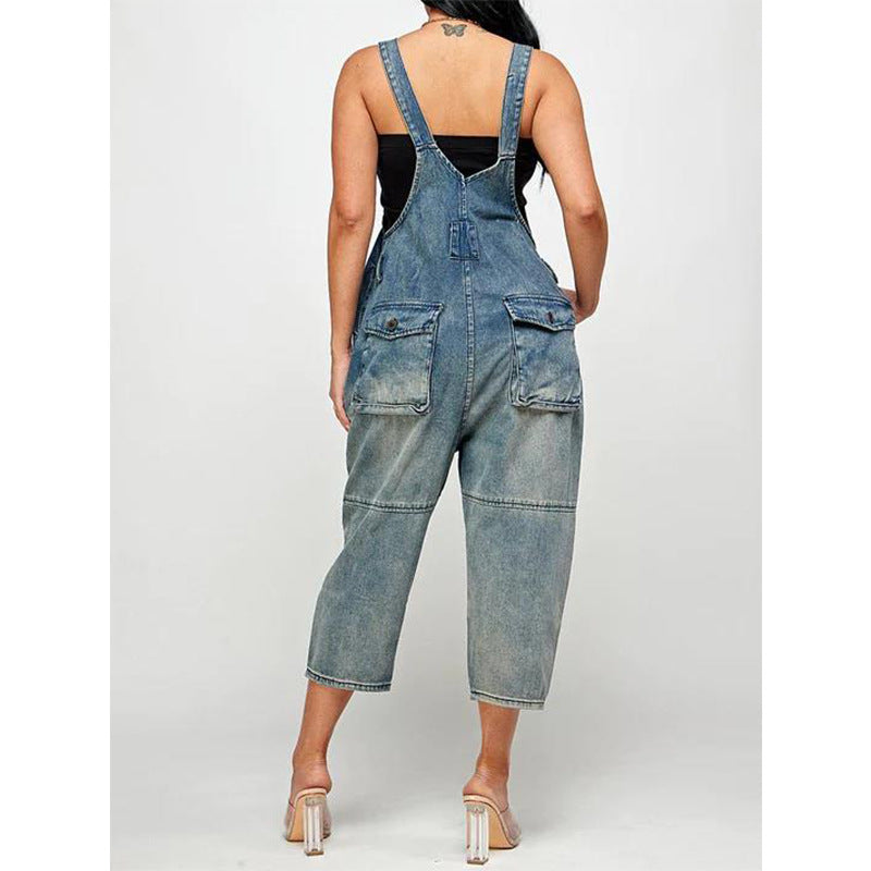 Women's Suspender Denim Overalls