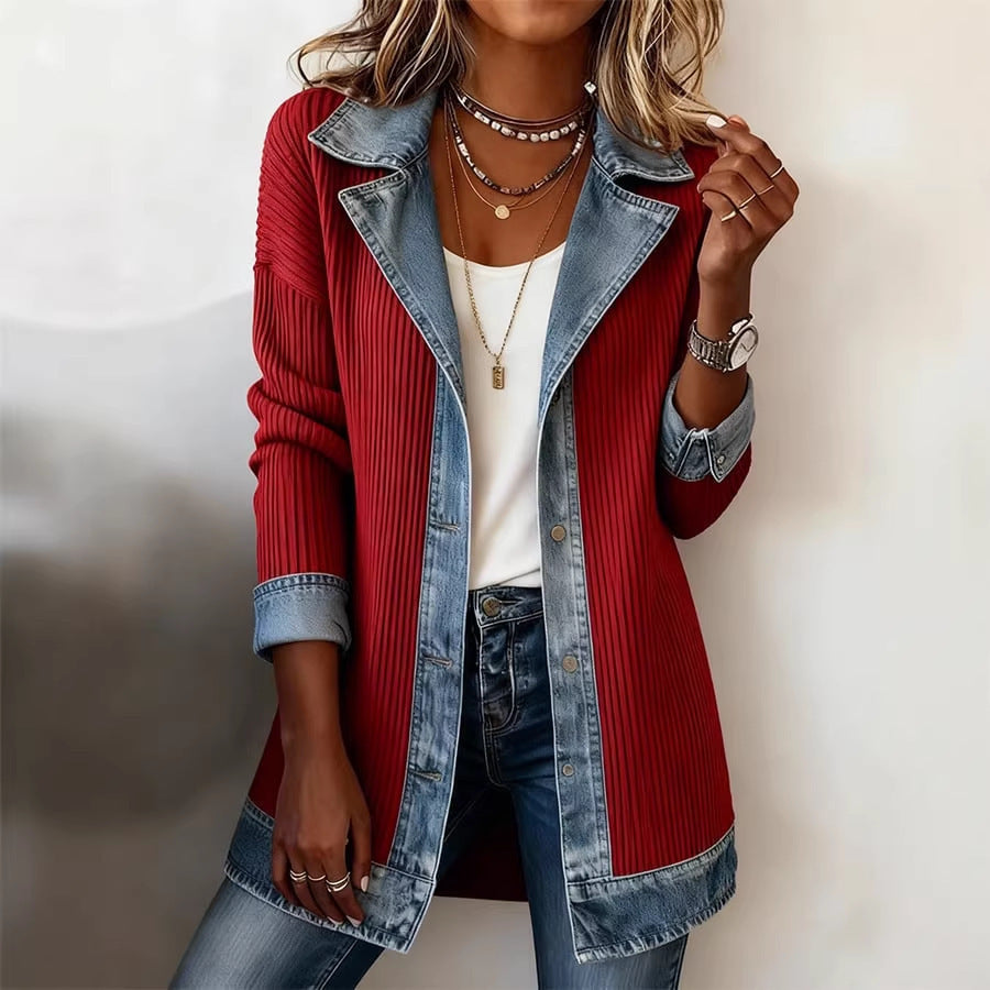 Long Sleeve Patchwork Jacket