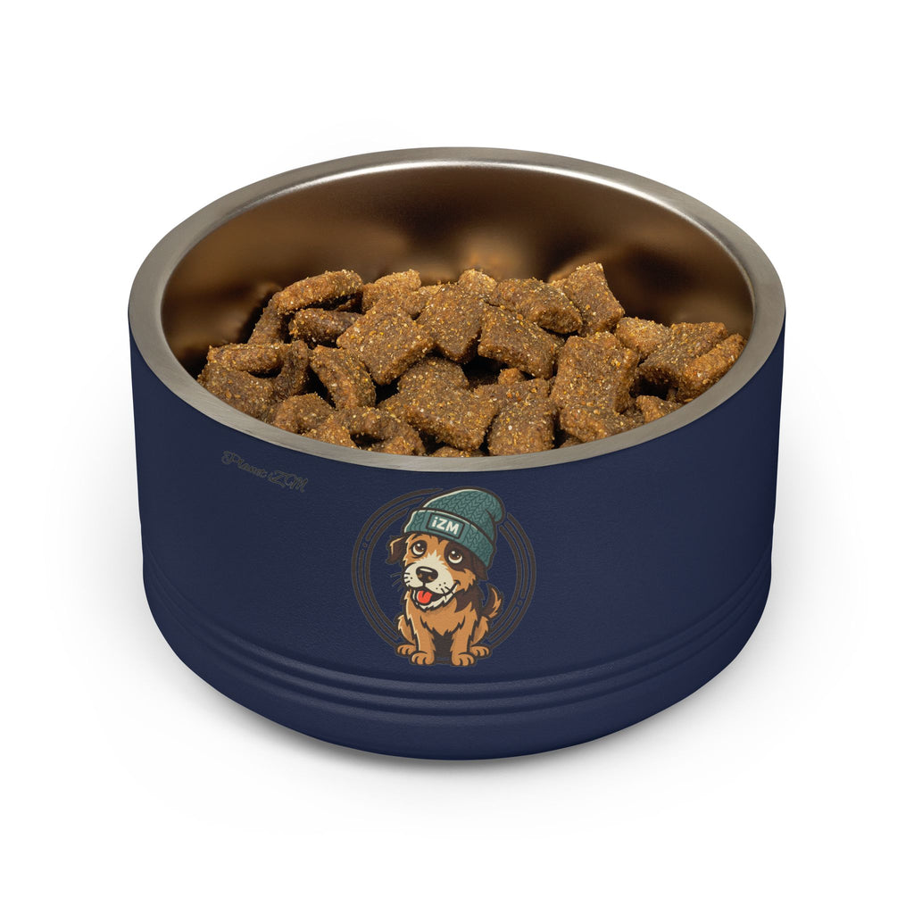 Cute Dog Beanie Pet Bowl — 18oz Stainless Steel Dog Food & Water Bowl