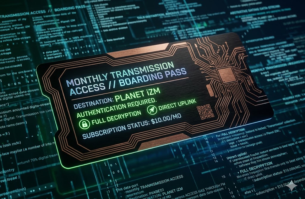 TRANSMISSION CATALOG ACCESS // BOARDING PASS