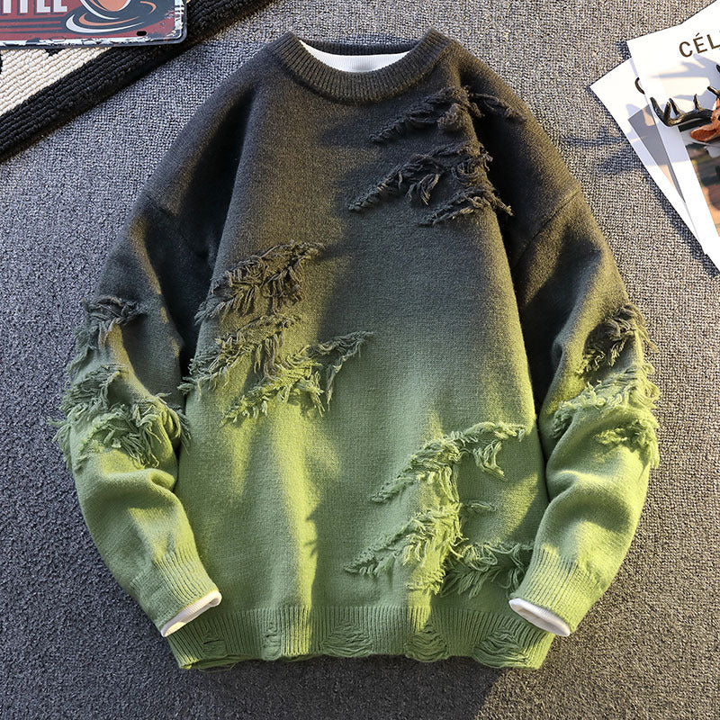 Mens Rabbit Fur Blend Sweater
