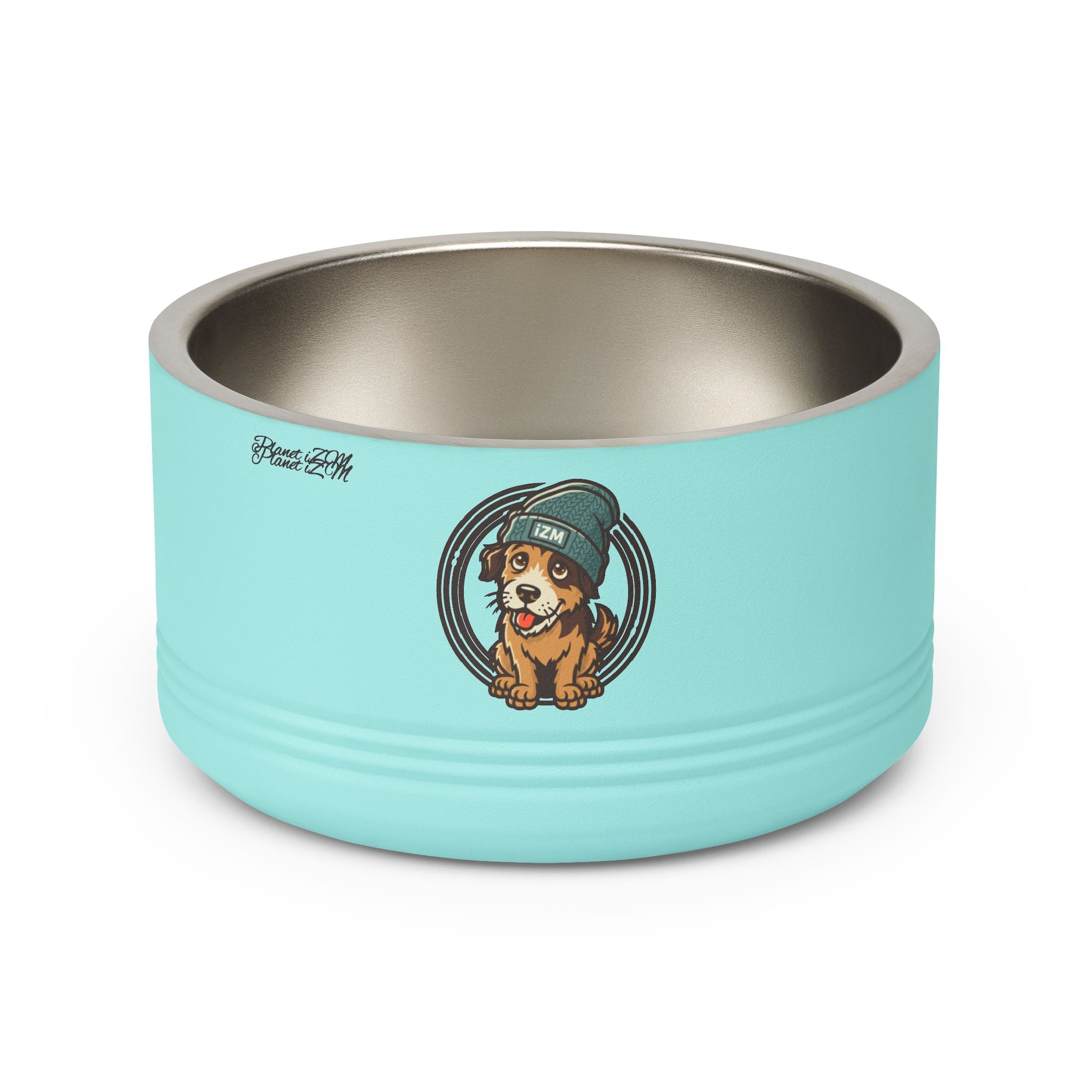 Cute Dog Beanie Pet Bowl — 18oz Stainless Steel Dog Food & Water Bowl