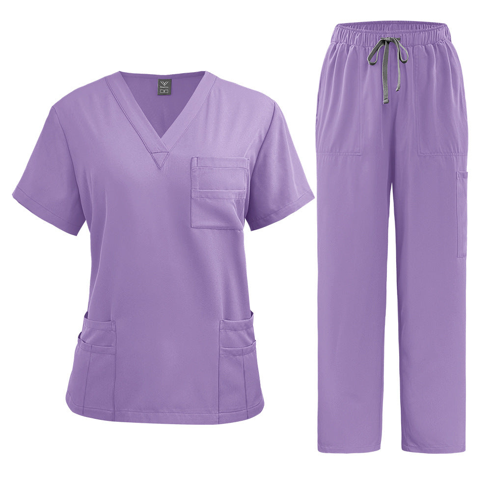 V-Neck Quick-Dry Nurse Suit