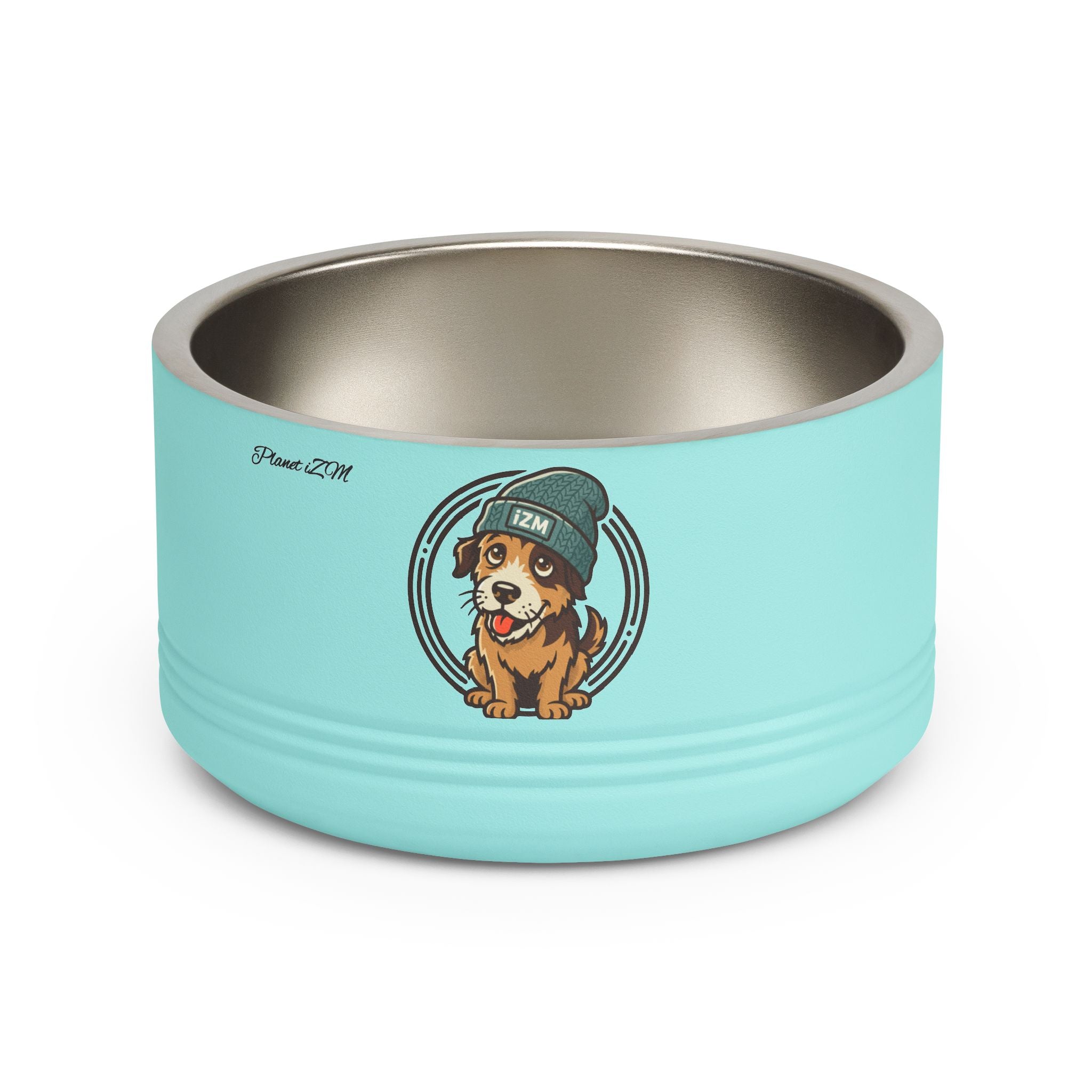 Cute Dog Beanie Pet Bowl — 18oz Stainless Steel Dog Food & Water Bowl