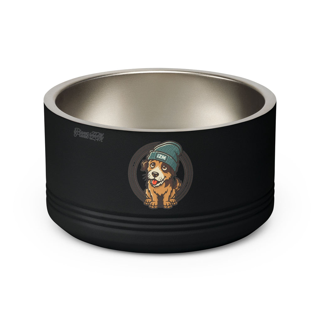 Cute Dog Beanie Pet Bowl — 18oz Stainless Steel Dog Food & Water Bowl