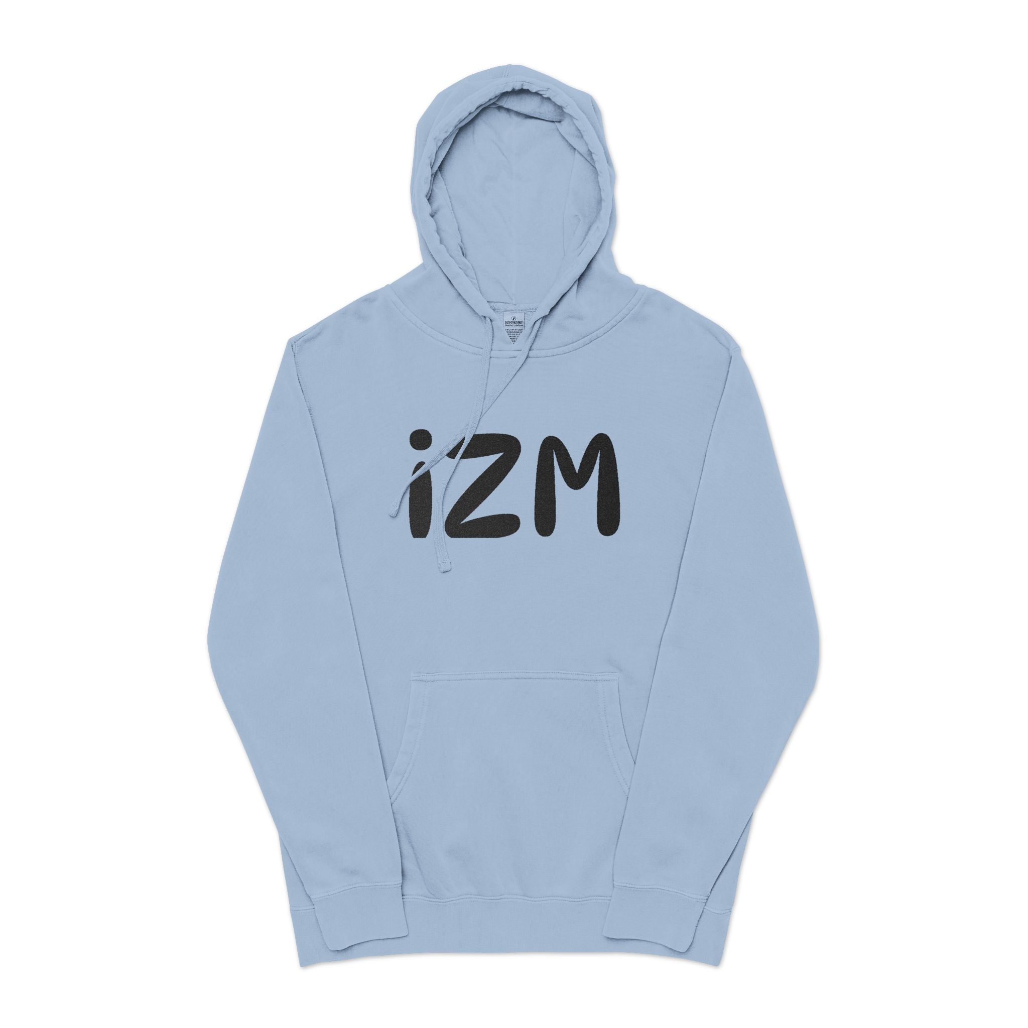 IZM Logo Hoodie — Pigment-Dyed Green Pullover