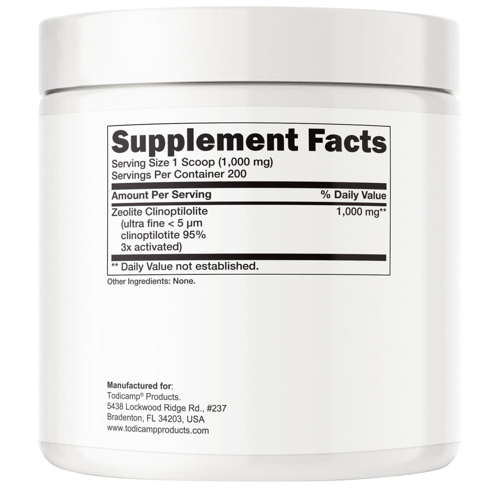 Sorbolit Zeolite Detox Powder   7.05oz Clinoptilolite Zeolite Powder Sorbolit  1 2 µm Zeolite Clinoptilolite Powder Supplement for Liver Detox   200 Days Supply
