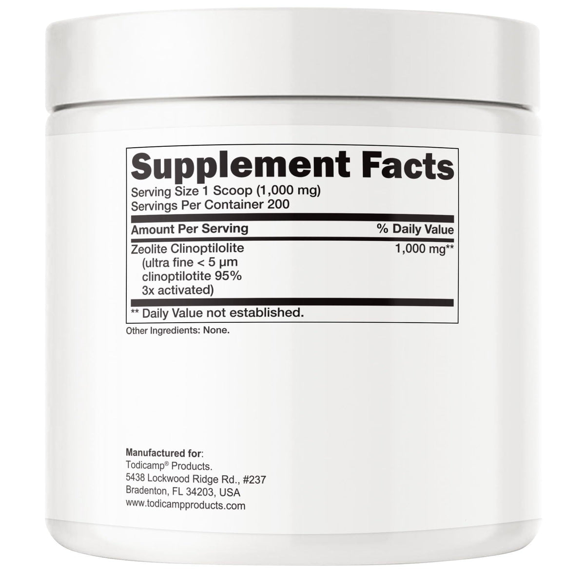 Sorbolit Zeolite Detox Powder   7.05oz Clinoptilolite Zeolite Powder Sorbolit  1 2 µm Zeolite Clinoptilolite Powder Supplement for Liver Detox   200 Days Supply