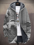 Mens Reversible Fleece Lined Hooded Jacket