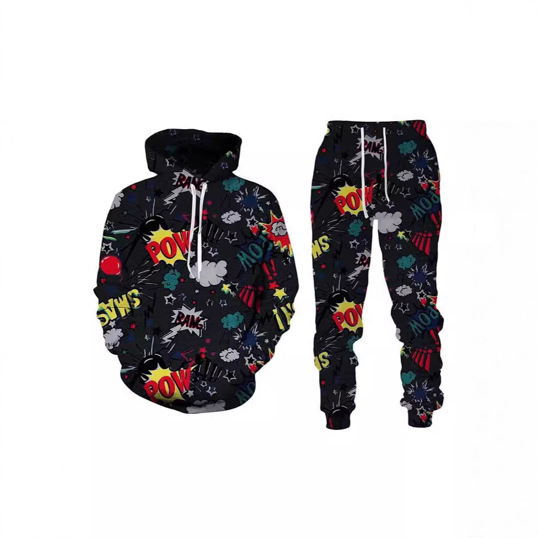 Painted Graffiti Hooded Sweater