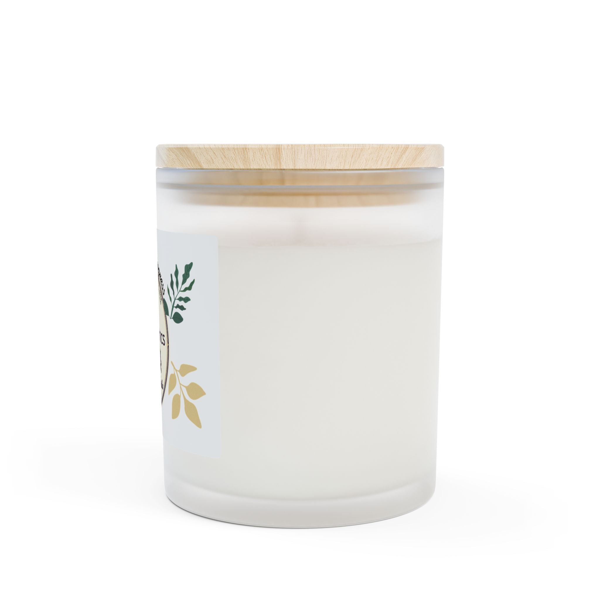 Frosted Glass Candle — Izm Genetics Blackberry Vanilla Scent, 11oz