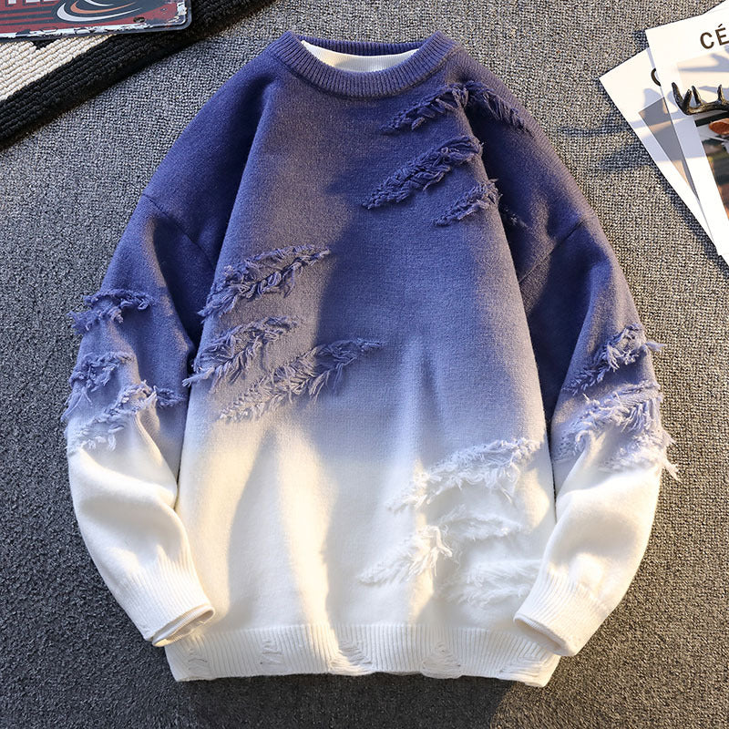 Mens Rabbit Fur Blend Sweater