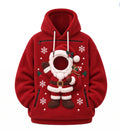 Christmas Themed Hooded Sweatshirt