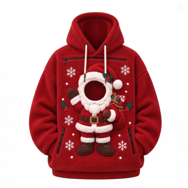 Christmas Themed Hooded Sweatshirt