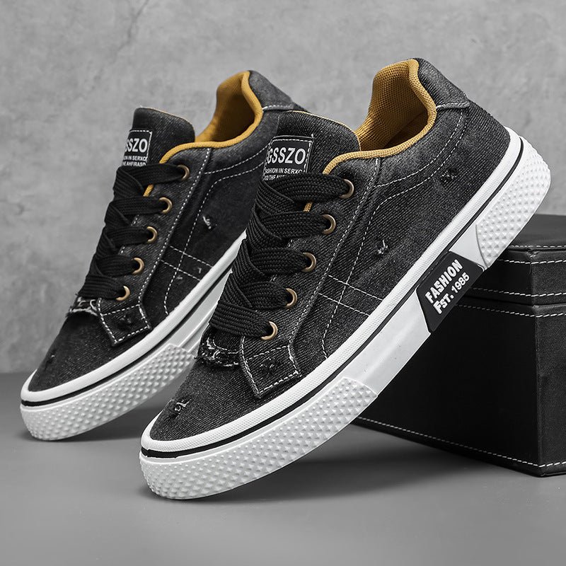 Mens Retro Canvas Casual Sneakers
