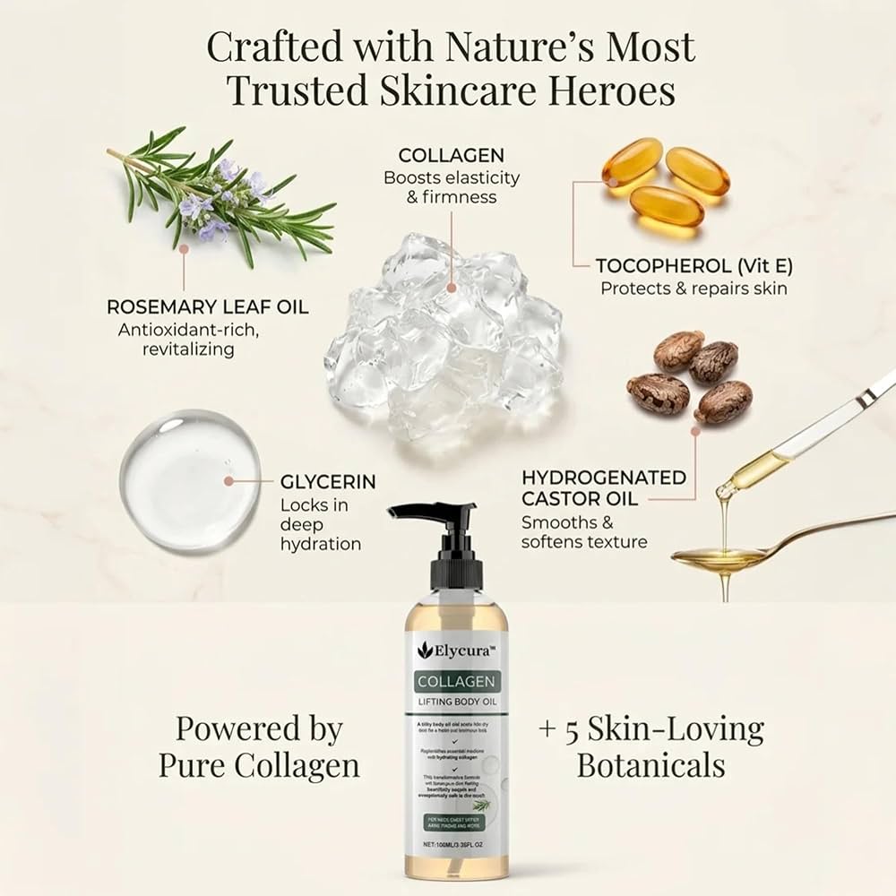 Elycura Collagen Lifting Body Oil (100ml)