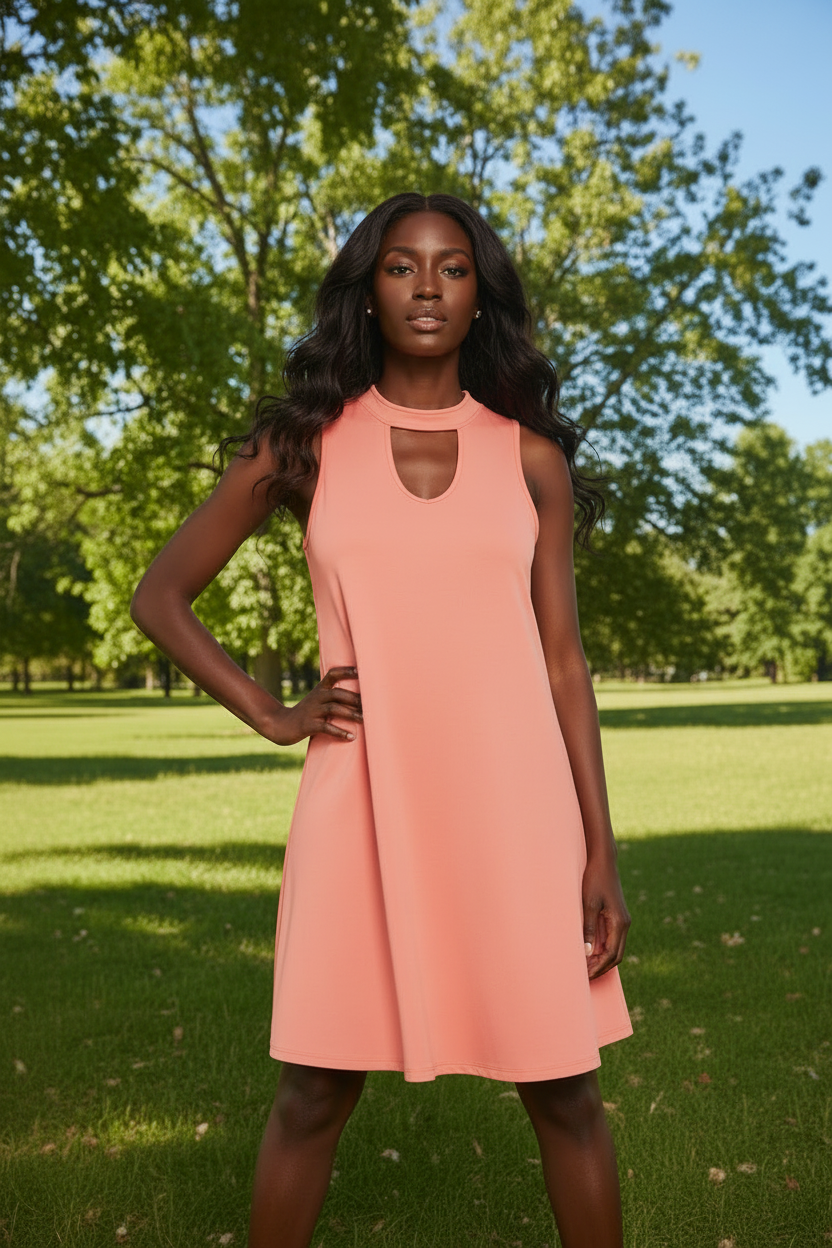 Pink Midi Dress