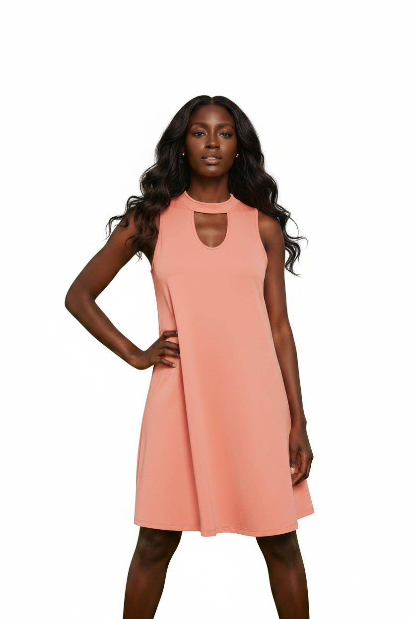 Pink Midi Dress