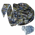 Green Paisley Tie Bonnet