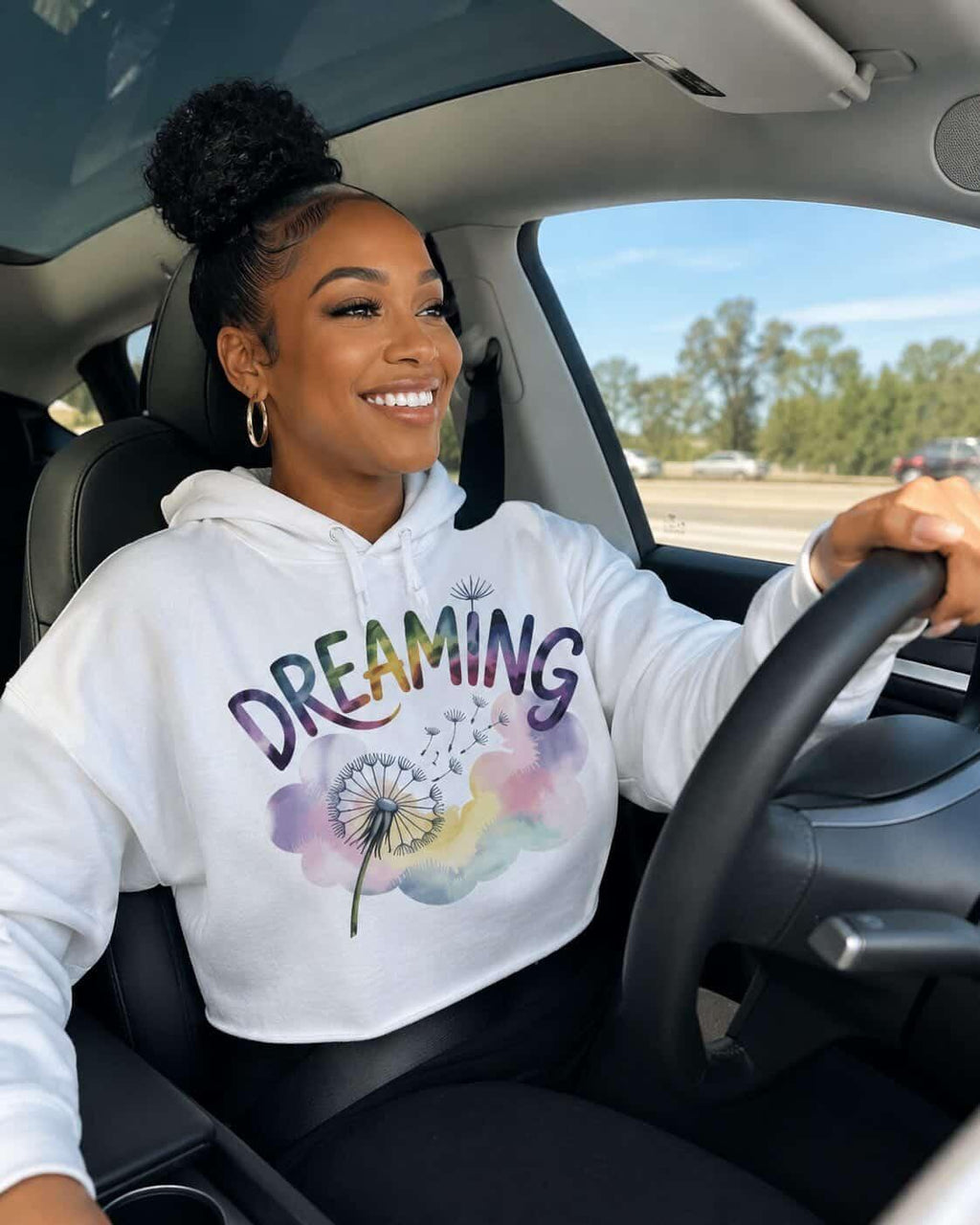 Dreamin Cropped Hoodie