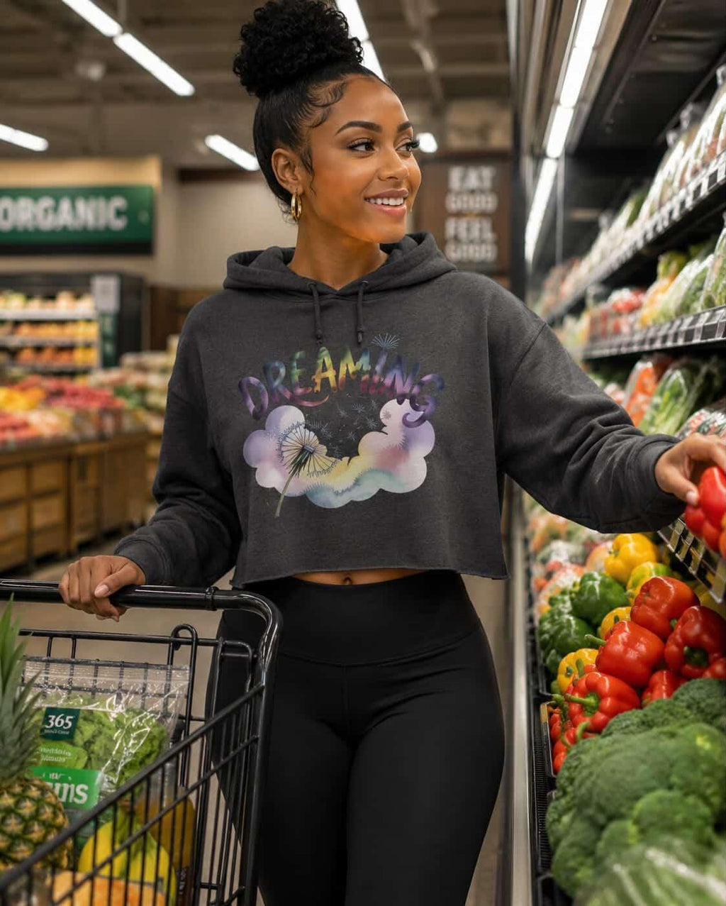 Dreamin Cropped Hoodie