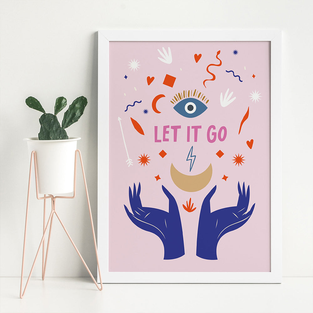 Believe In The Universe Inspirational Quotes Poster Boho Canvas Painting
