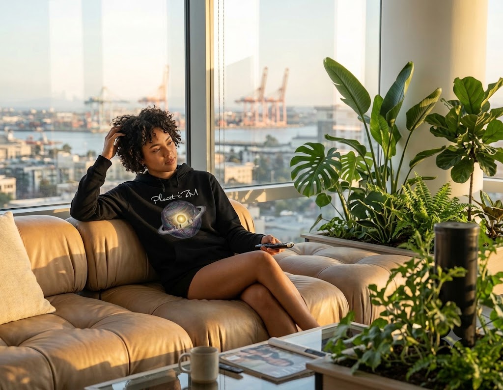 Organic French Terry Pullover Hoodie AL4000