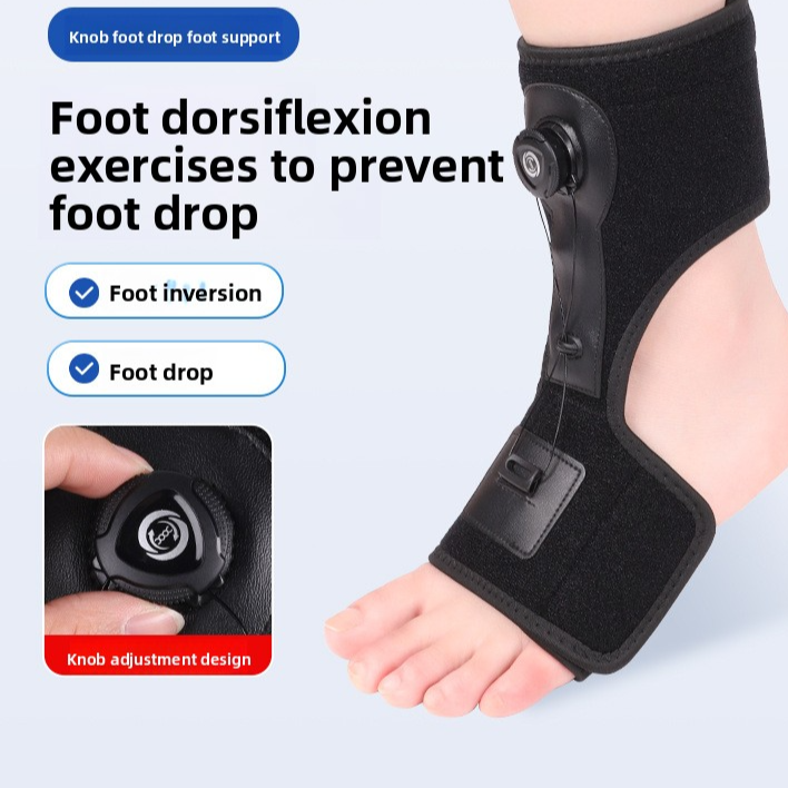 Rotating Ankle Foot Drop Orthosis Adjustable Aluminum Strip Support