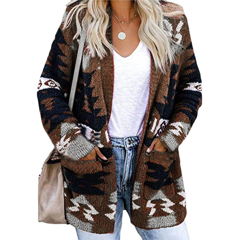 Womens Loose Knit Cardigan