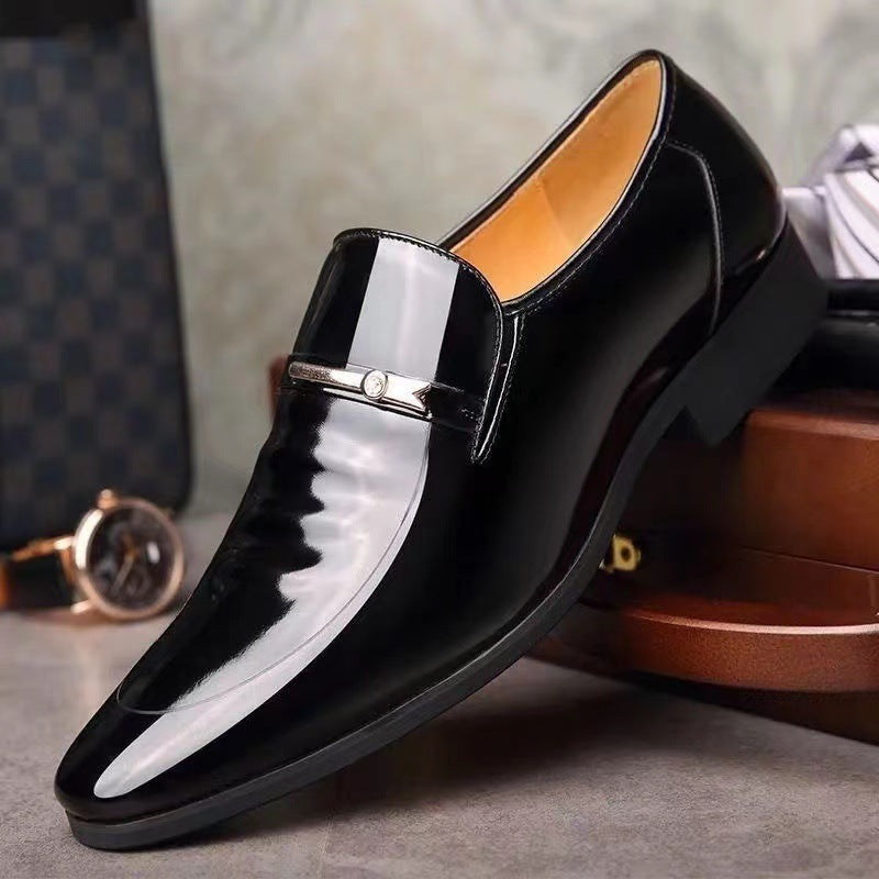 Mens Breathable Business Casual Slip-On Shoes