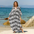 Bohemian Beach Cover-Up with Woven Print