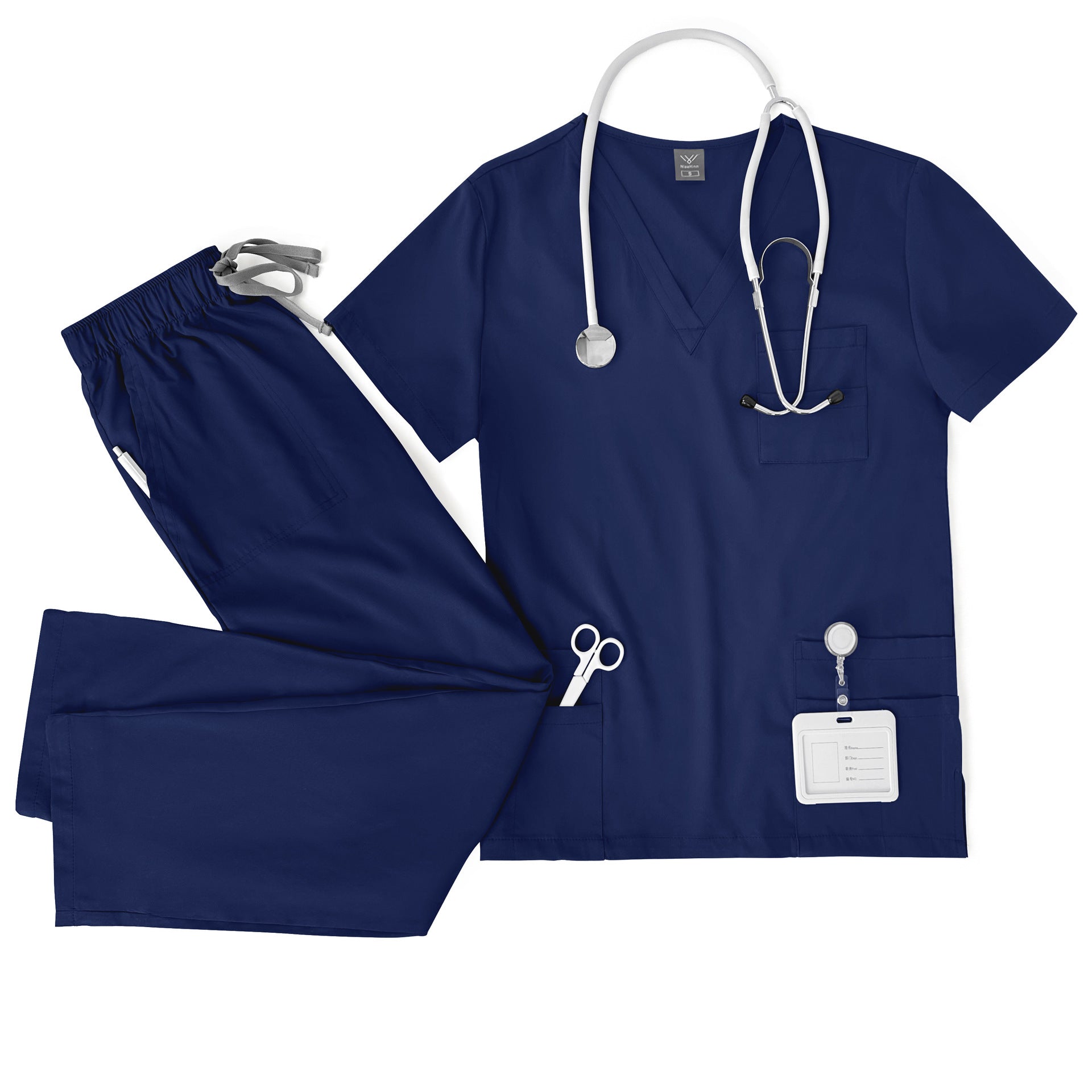 V-Neck Quick-Dry Nurse Suit