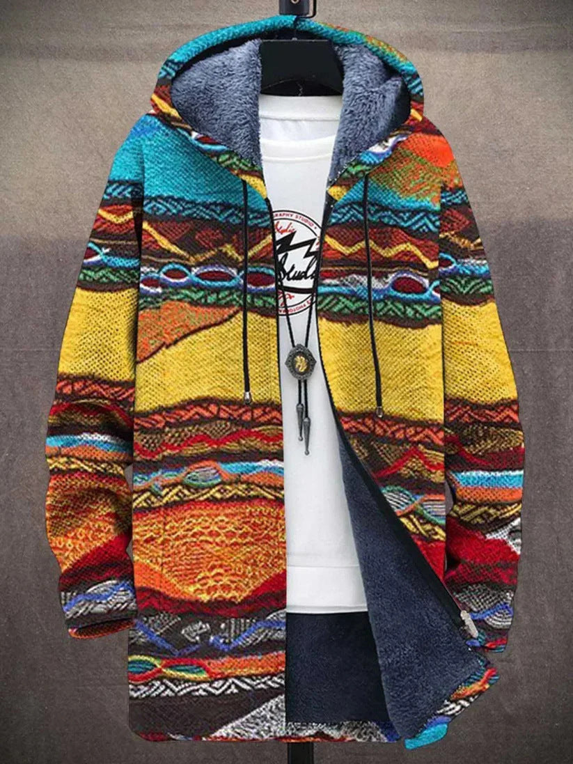 Mens Reversible Fleece Lined Hooded Jacket
