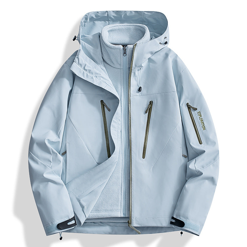 Color-Blocked Hard-Shell Outdoor Jackets