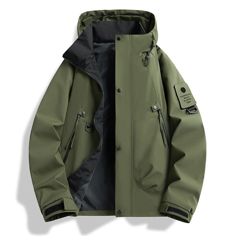 Hooded Outdoor Windbreaker Jacket