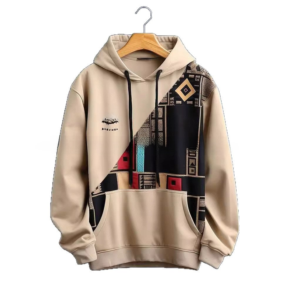 Mens 3D Print Hooded Sweatshirt