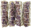 Bholi Sage Plus Sage Smudge Kit for Cleansing Negative Energy Lavender with White Sage Smudge Sticks Pack of 4