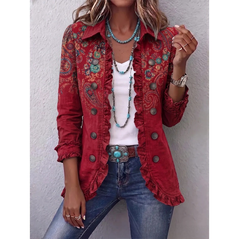 Women's fashionable long-sleeved